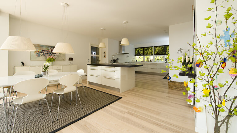 Hvor stort er et gennemsnitligt hus, rækkehus, lejlighed og sommerhus i Danmark?