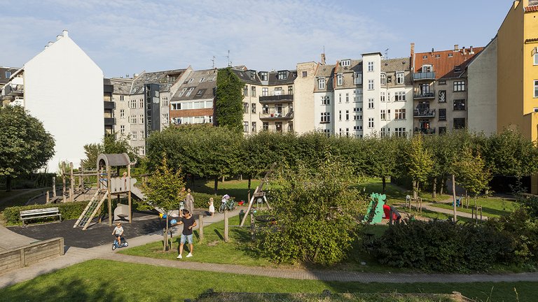 Byhave på Fælledvej i København
