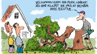 Gå ind på naboens grund uden lov