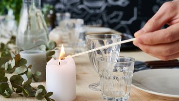 Stearinlys er hyggeligt, men kan give forurening af indeluften