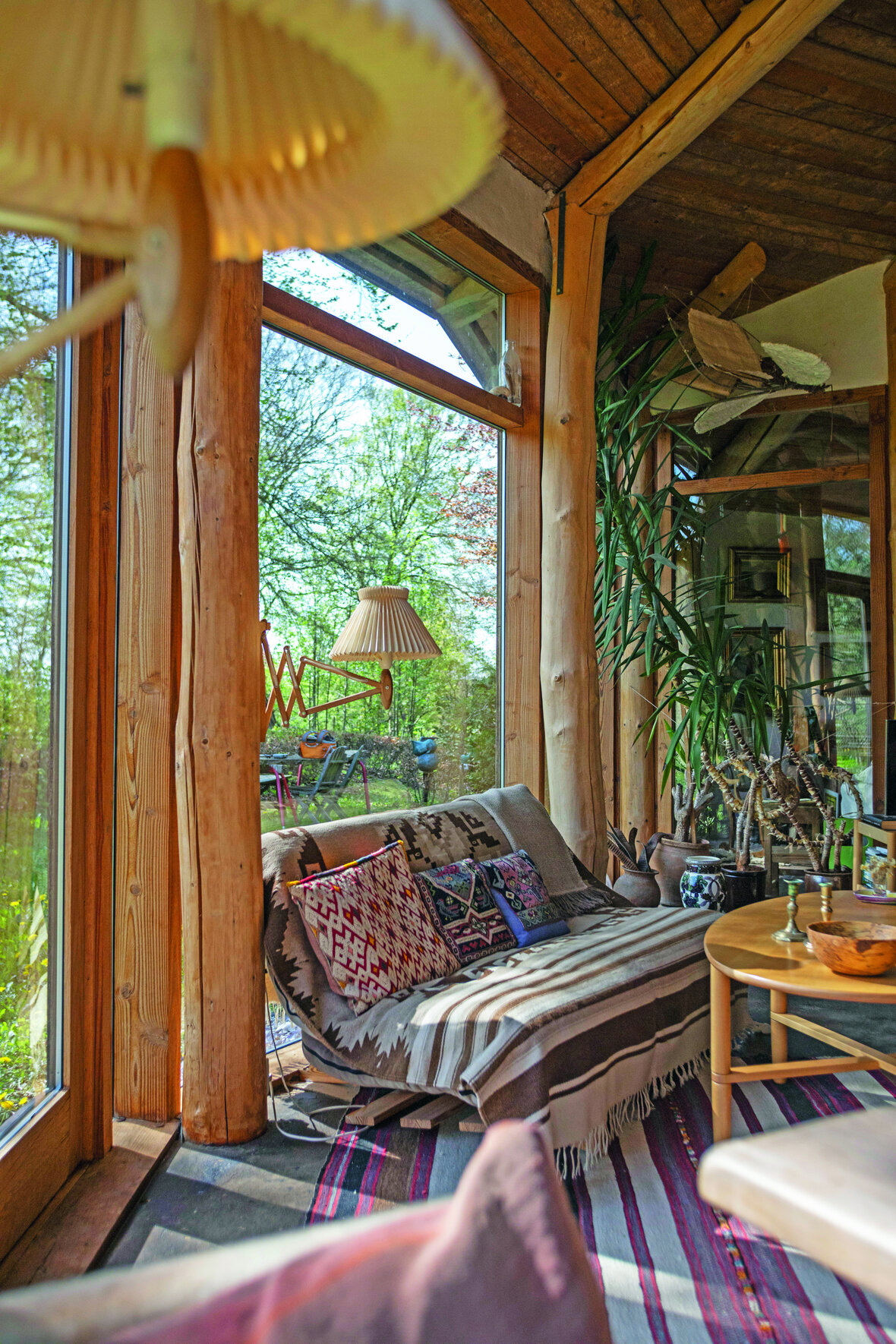 Sofahjørne i halmhus