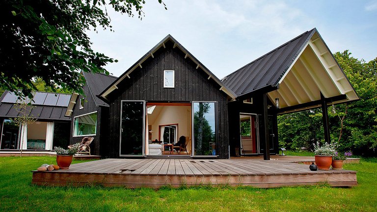 Sommerhus i vifteform