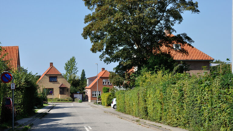 Huse på på villavej