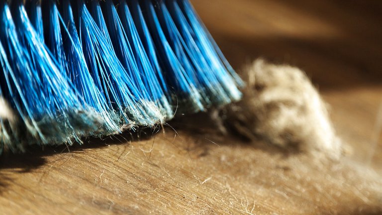 Støv og nullermænd på gulv