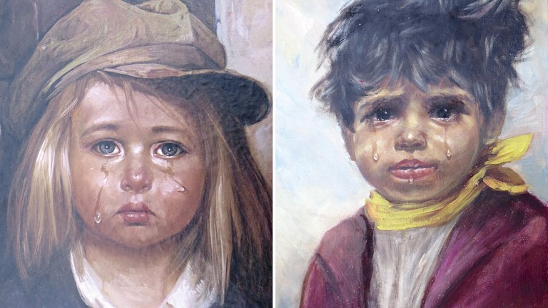 Malerier af grædende børn – hvor blev de af?