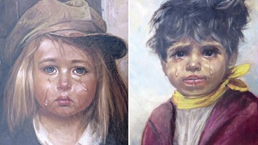 Malerier af grædende børn – hvor blev de af?