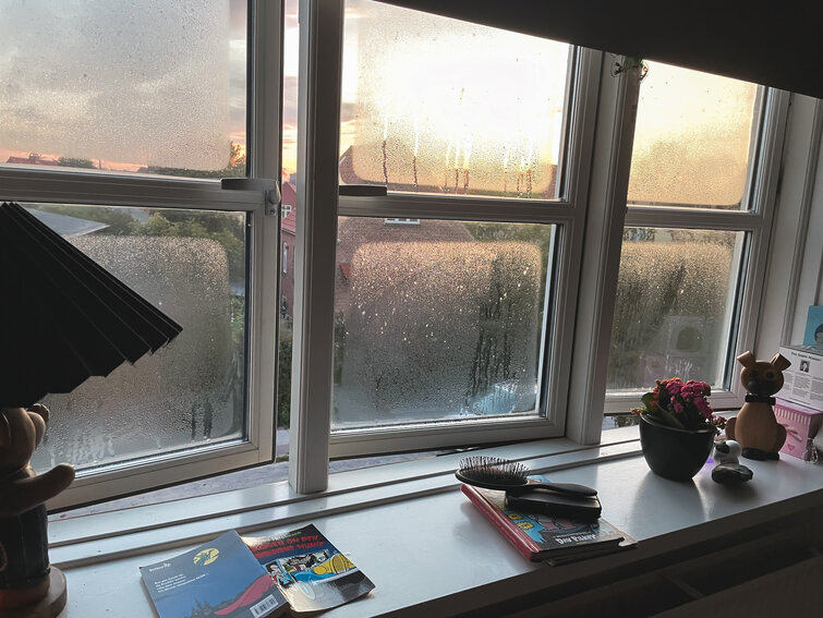 Dug kondens i vinduer