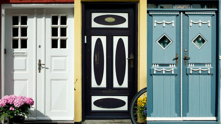 Døre i Ærøskøbing på Ærø