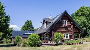 Bjælkehytte i Sydsjælland