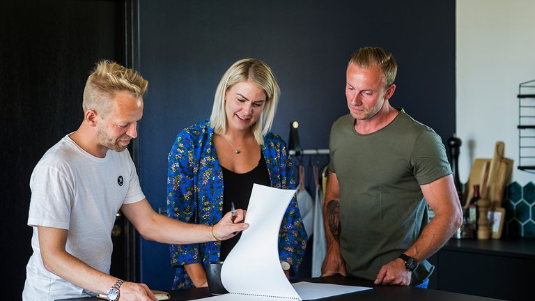 En arkitekttegning kan hjælpe til design af dit hus