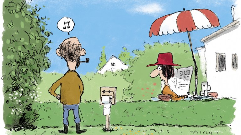 Må du tisse op ad hækken ind mod naboen?