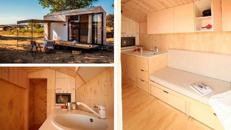 Minisommerhus på hjul