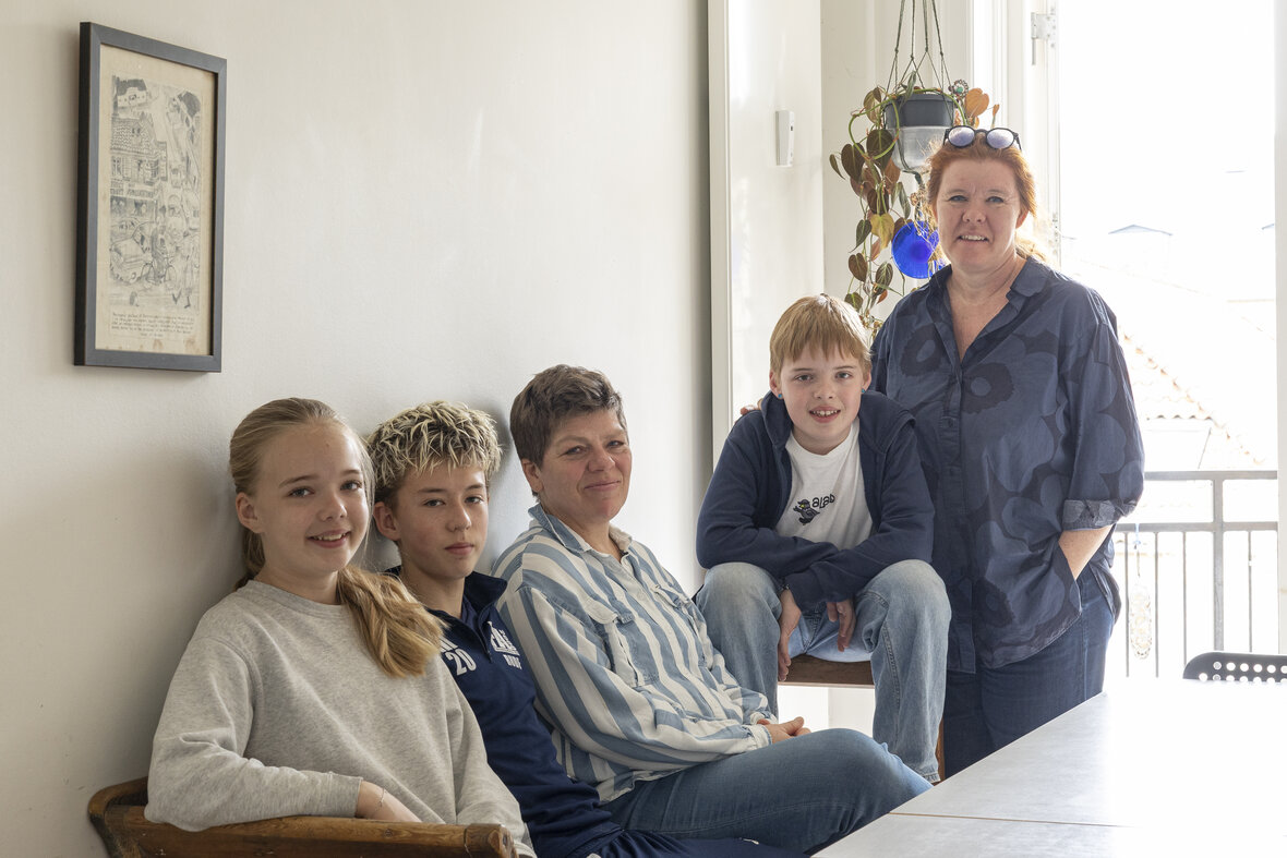 Portræt af hele familien
