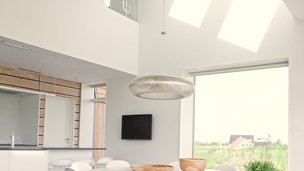 Vinduer indendørs mellem rum