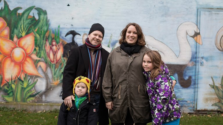 Familie føler sig tryg i den københavnske ghetteo i nordvestkvarteret