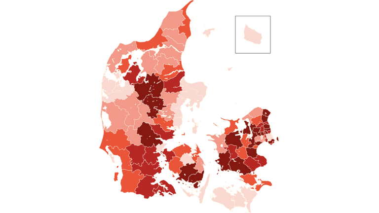 Her er der flest gasfyr i Danmark
