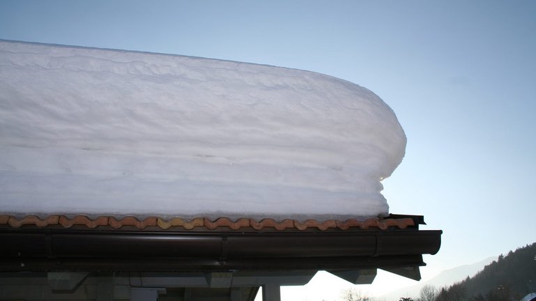 Sne på taget og snekollaps