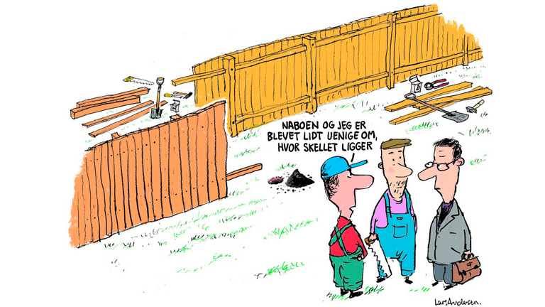 Naboer skændes i stigende grad om hegn og skel