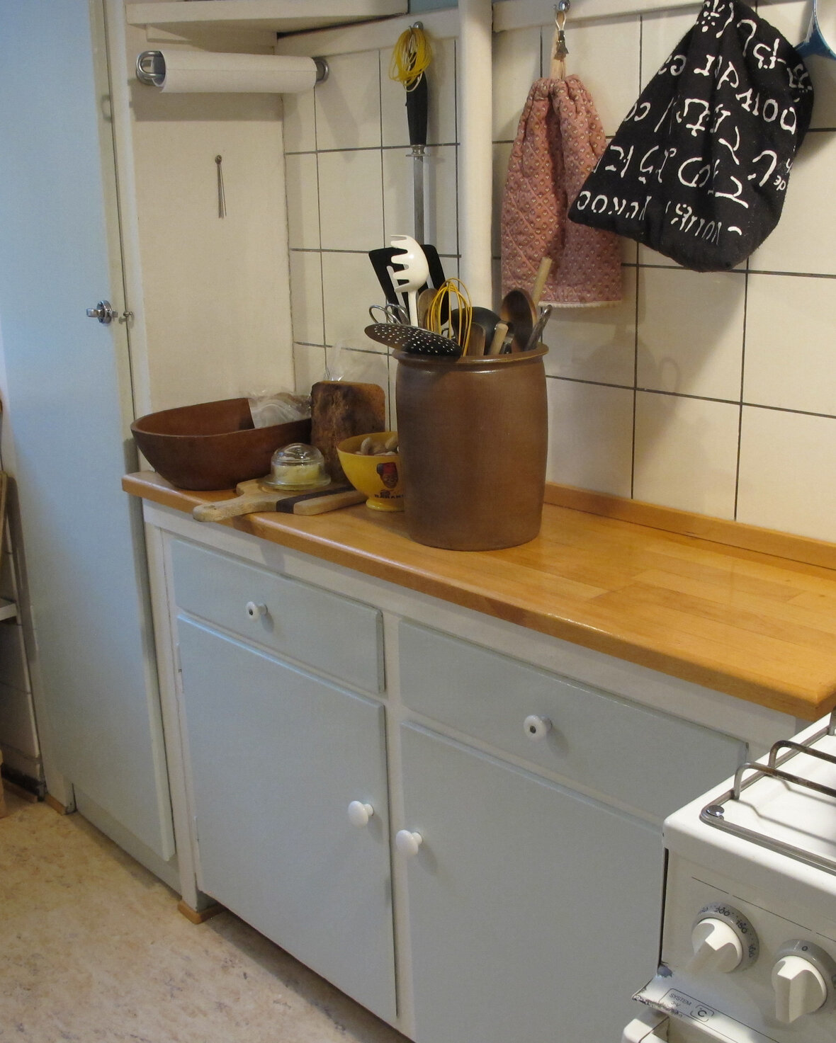 gammelt køkken i lejlighed fra 1800-tallet