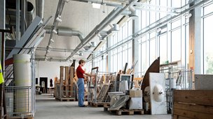 Her kan du købe genbrugsmaterialer