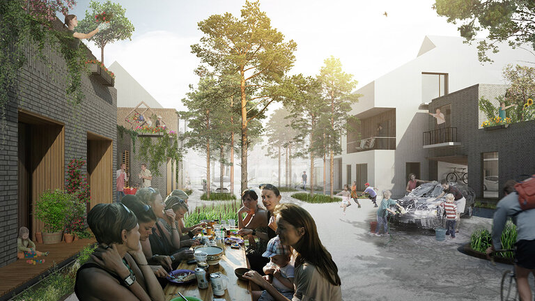 Fremtidens forstad rimer på fællesskab og nem hverdag