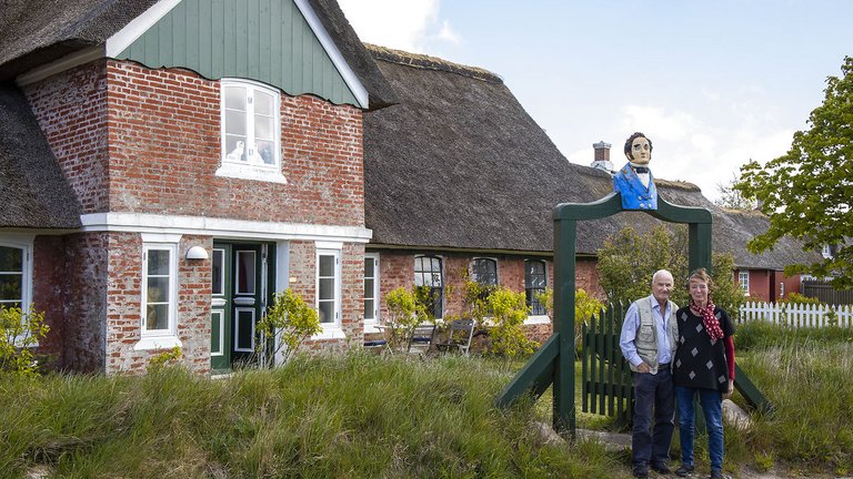 Lena og Palle bor i Sønderhos berømte skipperhus