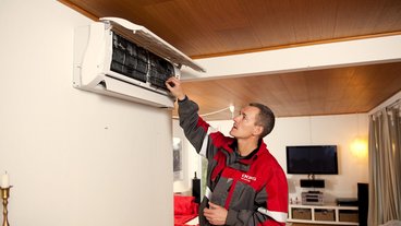 Luft til luft varmepumpe i et sommerhus