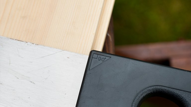 Skær brættet lige uden vinkel