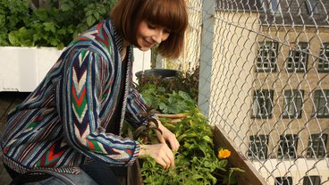 Dyrk grøntsager på altanen