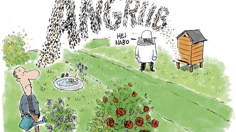 Må naboen holde bier i haven?