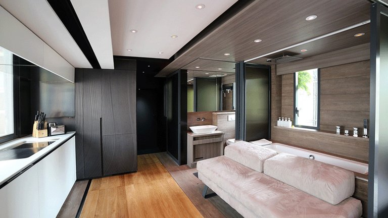 Badekarret bliver brugt som gæsteværelse i 29 m2 Hong Kong-lejlighed