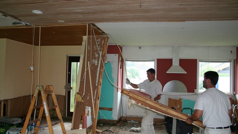 Slip for byggestøv, når du bygger om