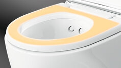 Toilet med varme i sædet. Foto: Geberit
