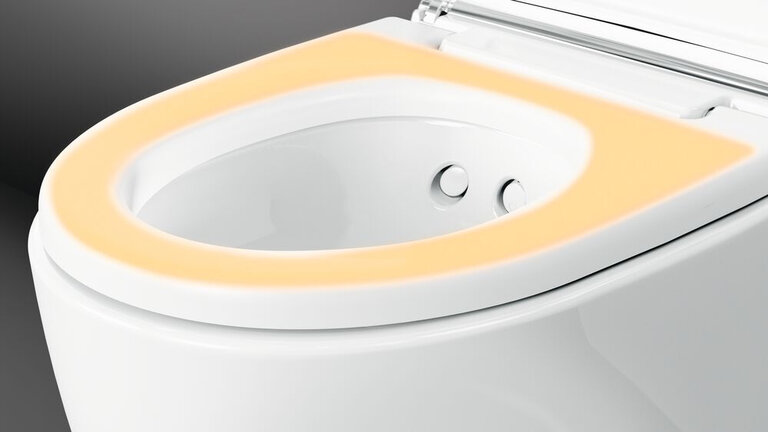 Toilet med varme i sædet. Foto: Geberit