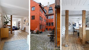 Familie bor i lejlighed med trapper fordelt på fire etager