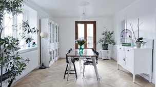 Byhus med plads til firma, fraflyttede børn og hele familien