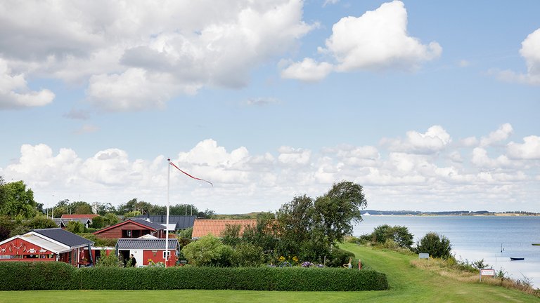 Kolonihave med havudsigt